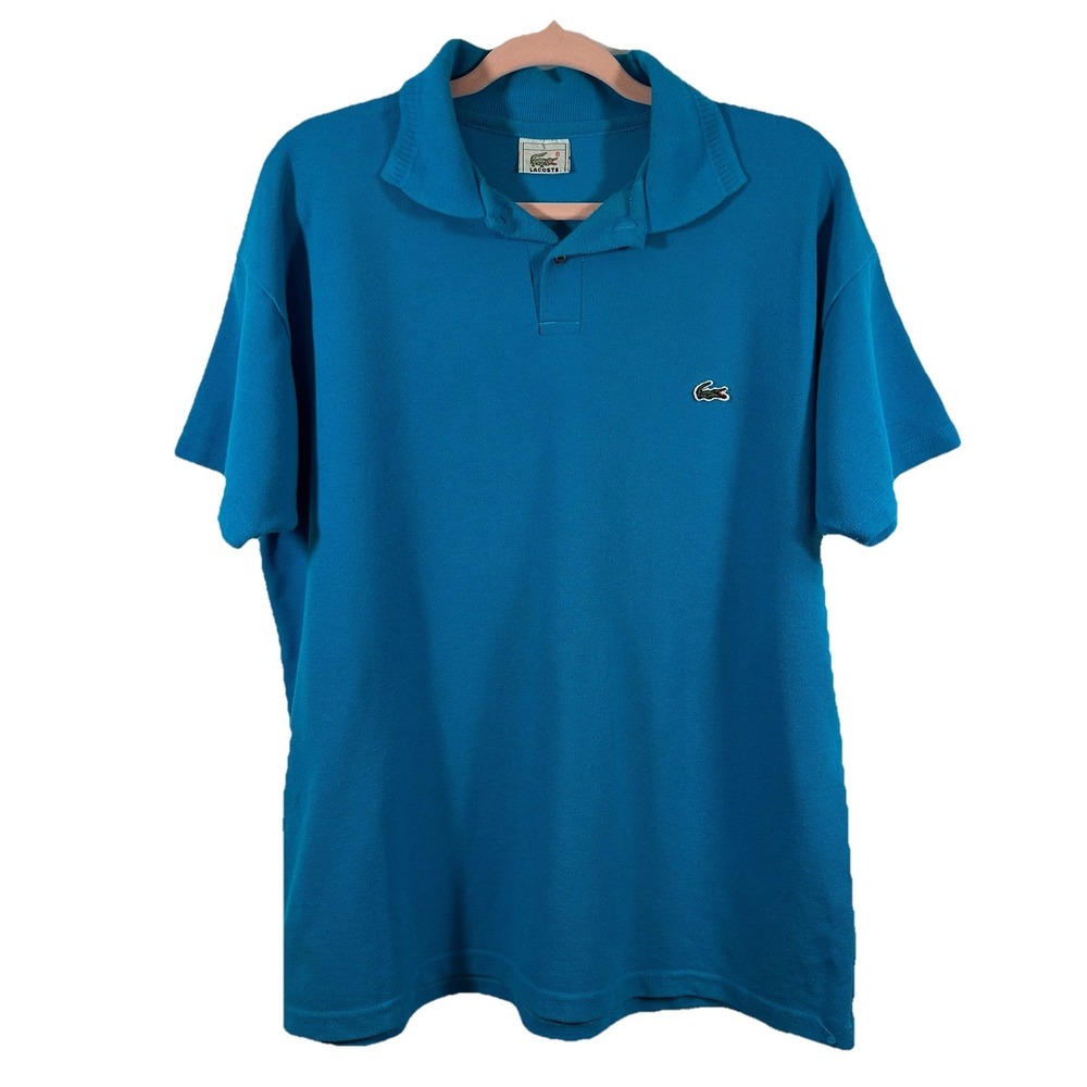 Vintage Lacoste Polo Short Sleeve Shirt Size 5‎ (L-XL) Made In Argentina 80s-90s